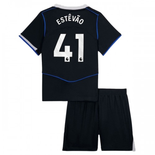 Officiële Voetbalshirt + Korte Broek Chelsea Estevao 41 Derde 2025-26 - Kids Officiële Voetbalshirt + Korte Broek Chelsea Estevao 41 Derde 2025-26 - Kids